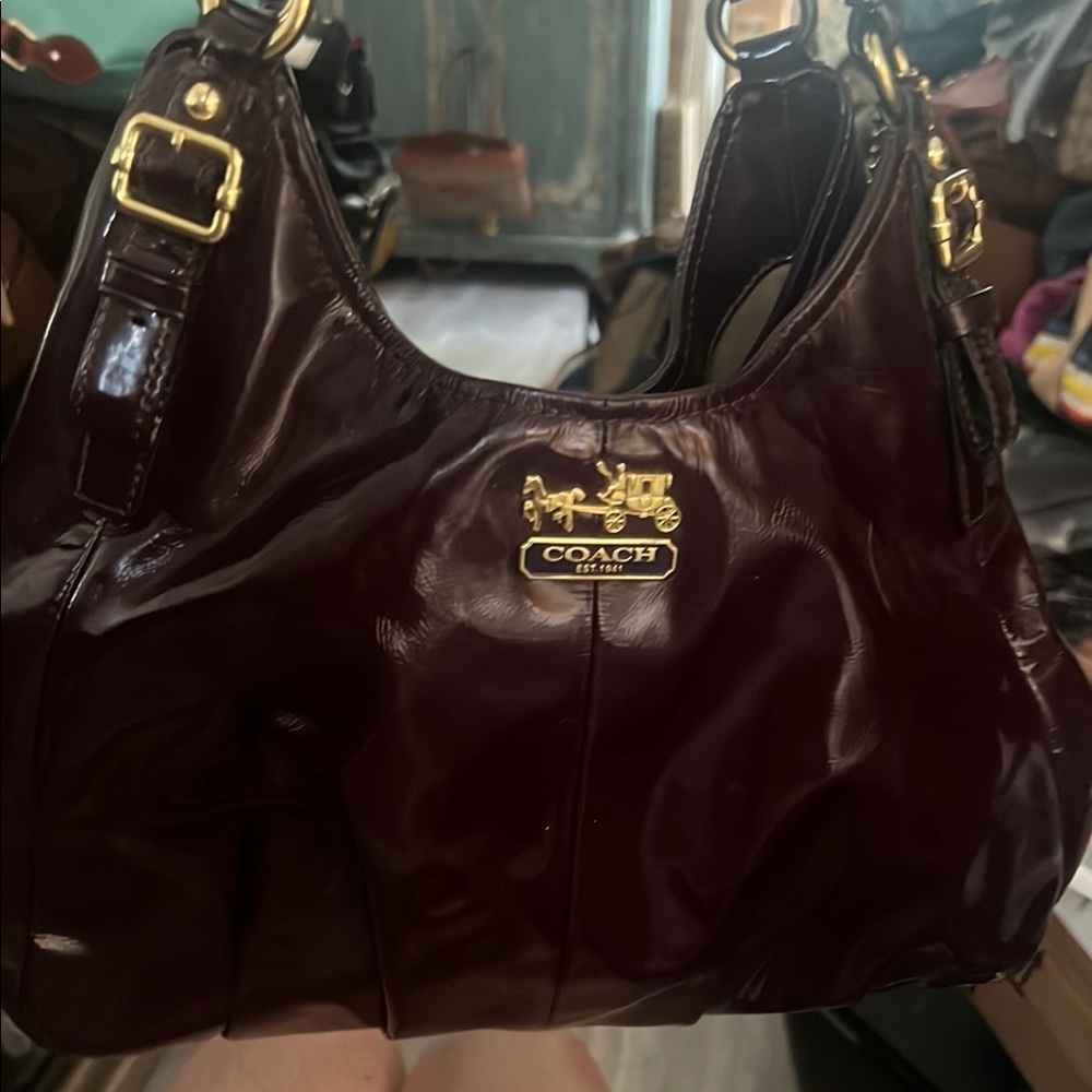 Coach Brown Shoulder Bag with Luxurious Leather